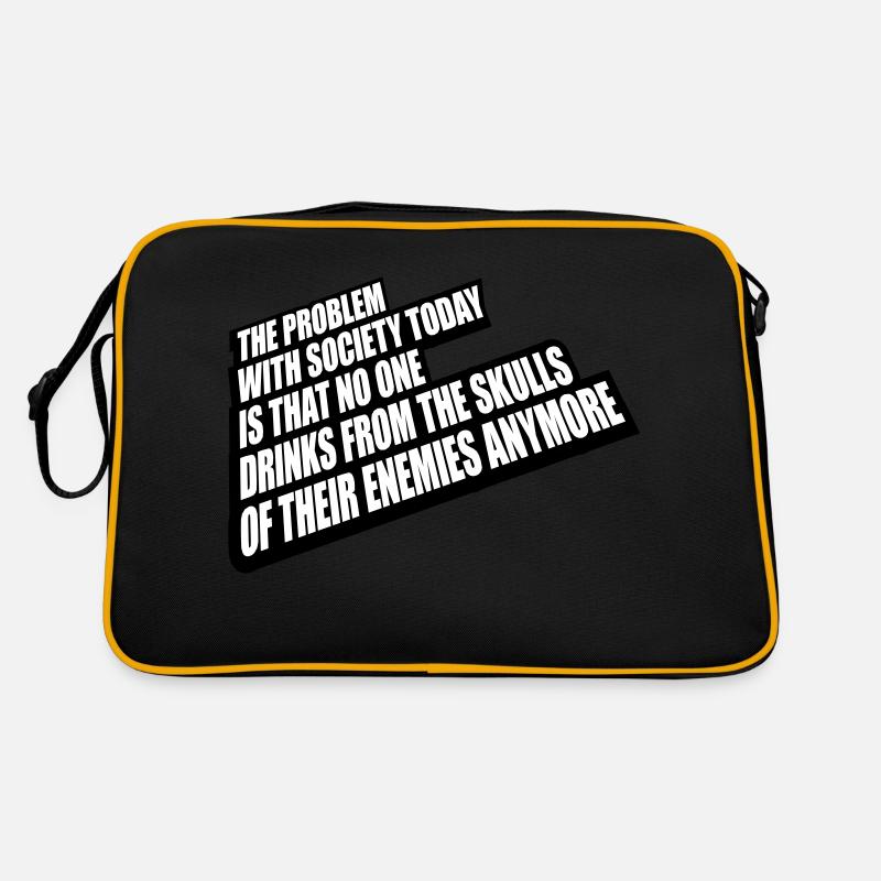 drinks from enemies skulls Retro Bag