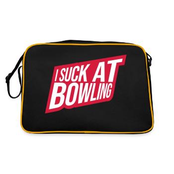 Je suis nul au bowling - Sac Retro - noir/or - Dos
