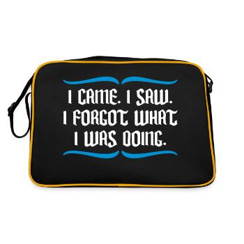 Je suis venu voir oublier - Sac Retro - noir/or - Dos