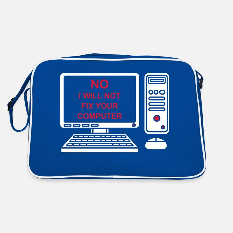 not fix your computer Retro Bag