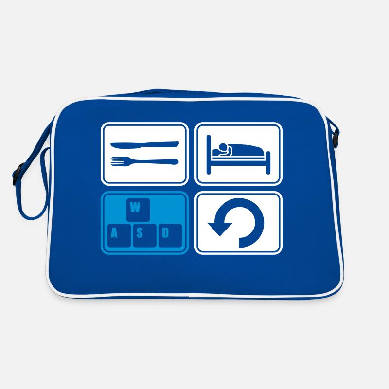 Gaming täglich wiederholen Computer Retro Tasche