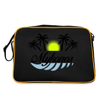 Mykonos - Sac Retro - noir/or - Dos