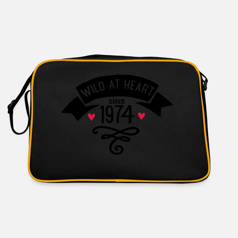 1974 - Retro Tasche - Schwarz/Gold