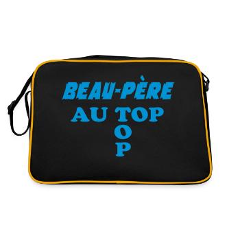 Father-in-law at the top - Retro Bag - black/gold - Back