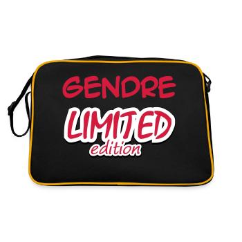GENDRE LIMITED EDITION - Retro Bag - black/gold - Back