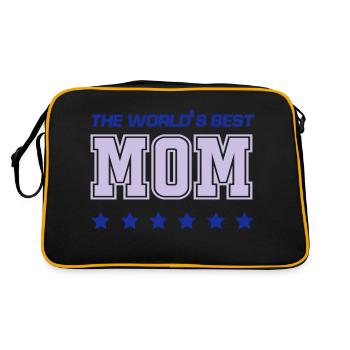 best mom - Retro Tasche - Schwarz/Gold - Hinten