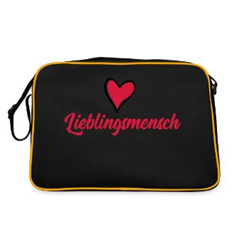 Favorite person - Retro Bag - black/gold - Back