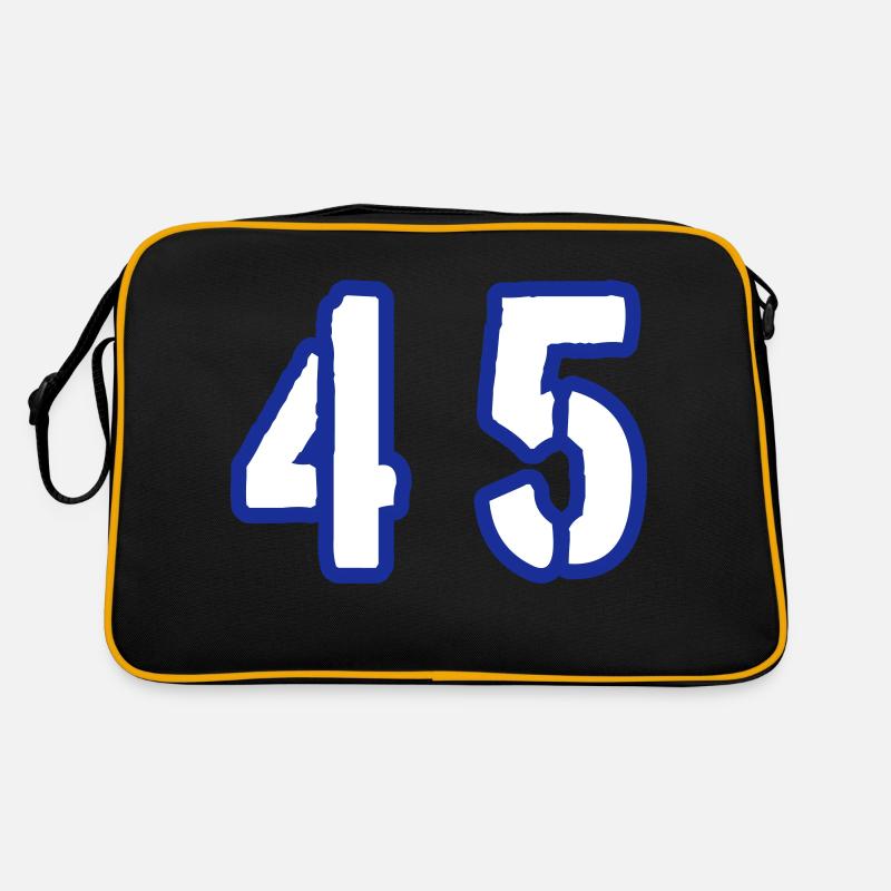 45 Number Symbol Retro Bag