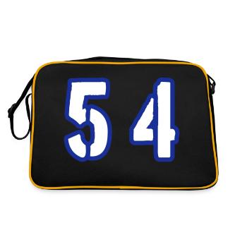 54 Number Symbol - Retro Bag - black/gold - Back