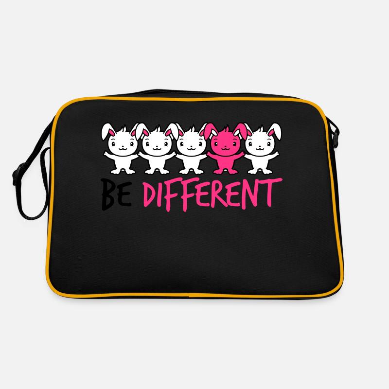 5 Hasen Freunde Unterschied Be Different Anders Retro Tasche