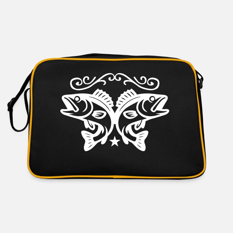 Fische Symbol Retro Tasche
