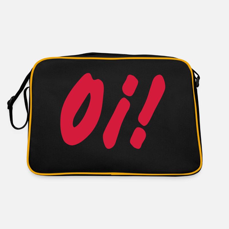 oi! oi! oi! - Retro Tasche - Schwarz/Gold