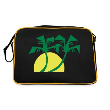 holiday urlaub ferien - Retro Tasche - Schwarz/Gold - Hinten