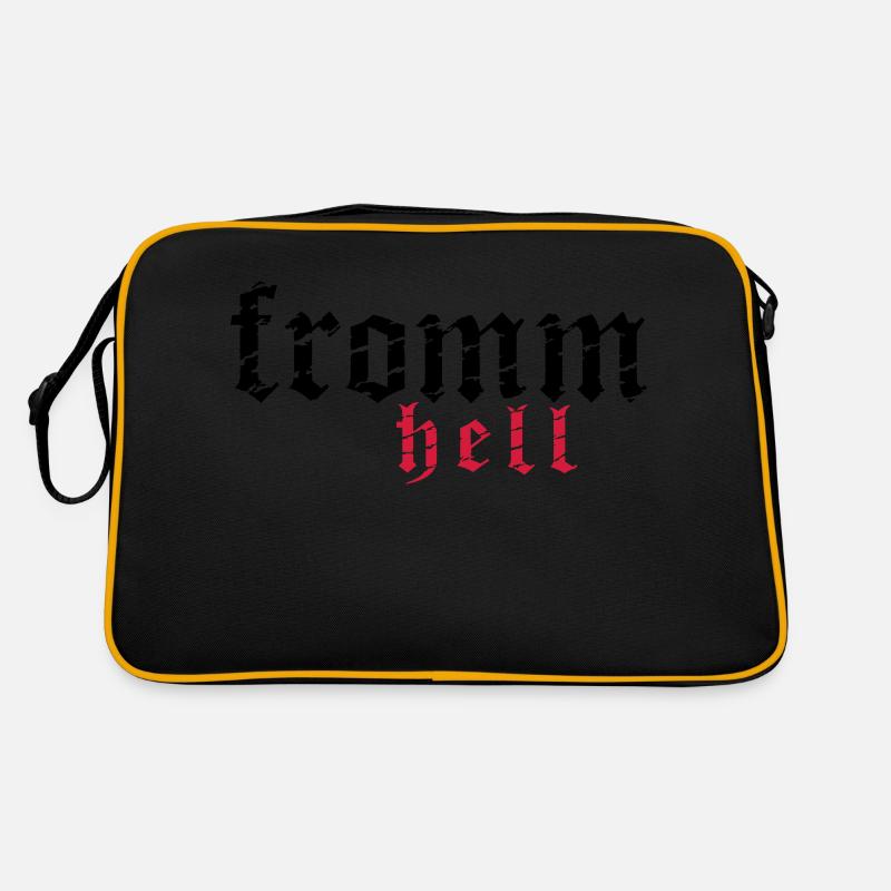 fromm hell_vec_2 de - Retro Tasche - Schwarz/Gold
