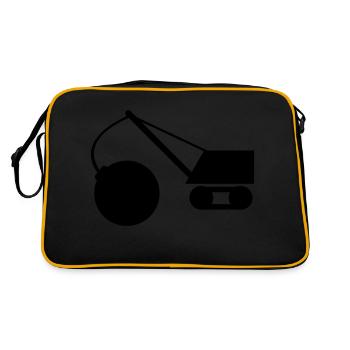 abrissbirne_1c - Sac Retro - noir/or - Dos