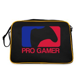 PRO GAMER - Retro Bag - black/gold - Back
