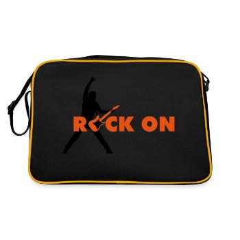 rock_on_b_2c - Retro Bag - black/gold - Back