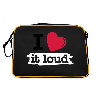 i love it loud - Sac Retro - noir/or - Dos