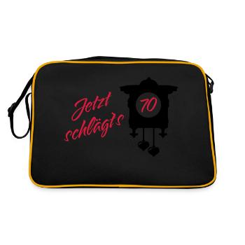 Birthday - It Goes to 70 - Retro Bag - black/gold - Back