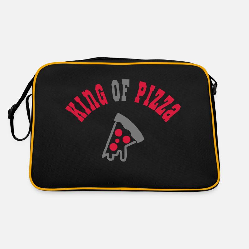 Pizza King - Sac Retro - noir/or