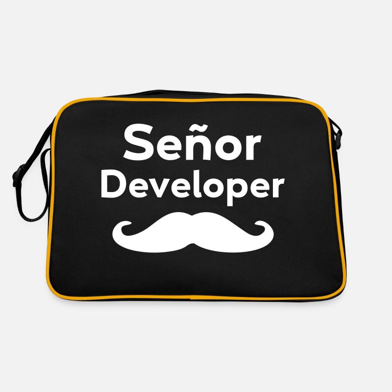 Señor – Senior Developer - Retro Tasche - Schwarz/Gold
