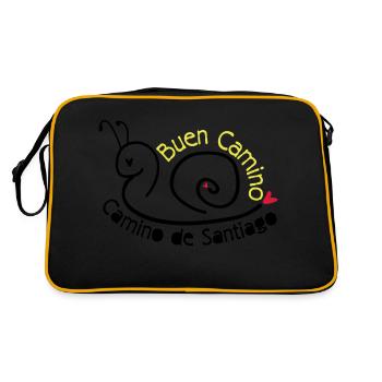 Camino de Santiago escargot - Sac Retro - noir/or - Dos