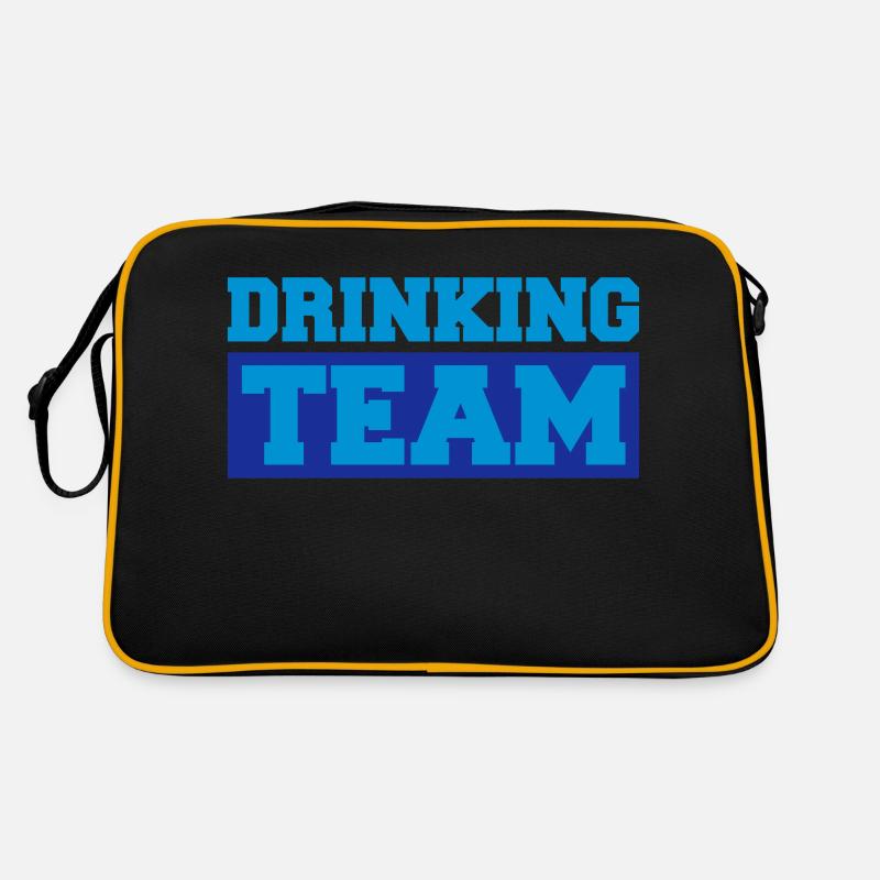 Drinking Team Logo Retro Tasche