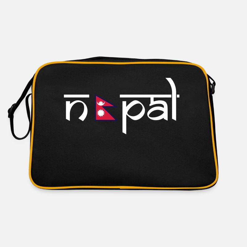 Nepal - Retro Bag - black/gold