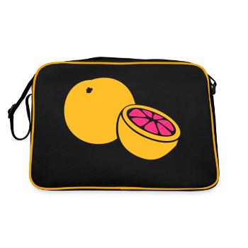 Grapefruit - Retro Tasche - Schwarz/Gold - Hinten