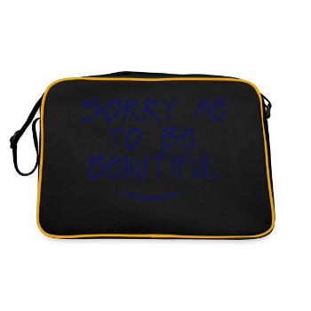 sorry me to be beautiful citation - Sac Retro - noir/or - Dos