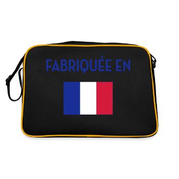 France / Français / Française / Bébé / Naissance - Retro Bag - black/gold - Back