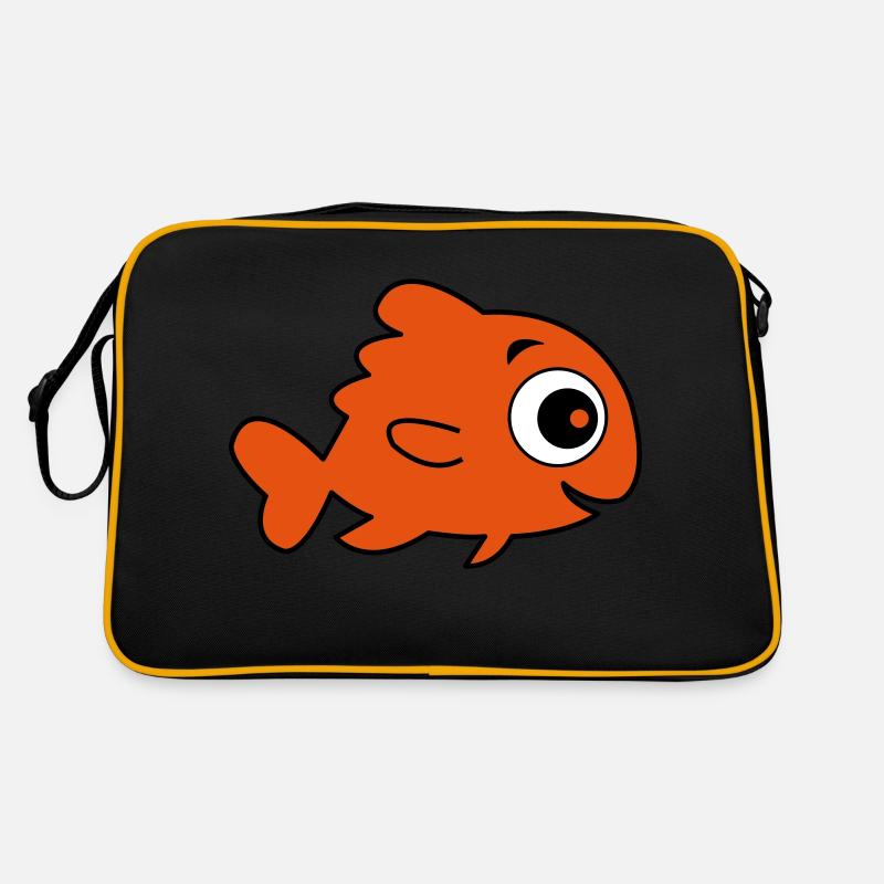 comic_fisch_01 Retro Tasche
