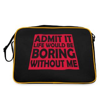 vie ennuyeuse sans moi - Sac Retro - noir/or - Dos