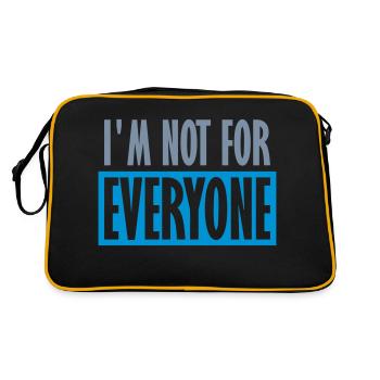 Im not for everyone - Retro Bag - black/gold - Back