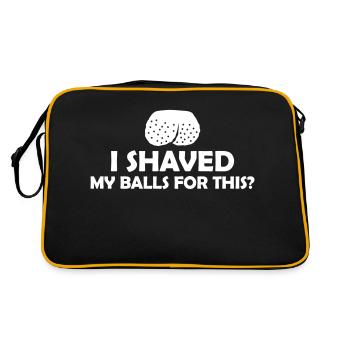Je me suis rasé les couilles - Sac Retro - noir/or - Dos