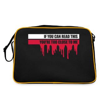 trop près de moi - Sac Retro - noir/or - Dos