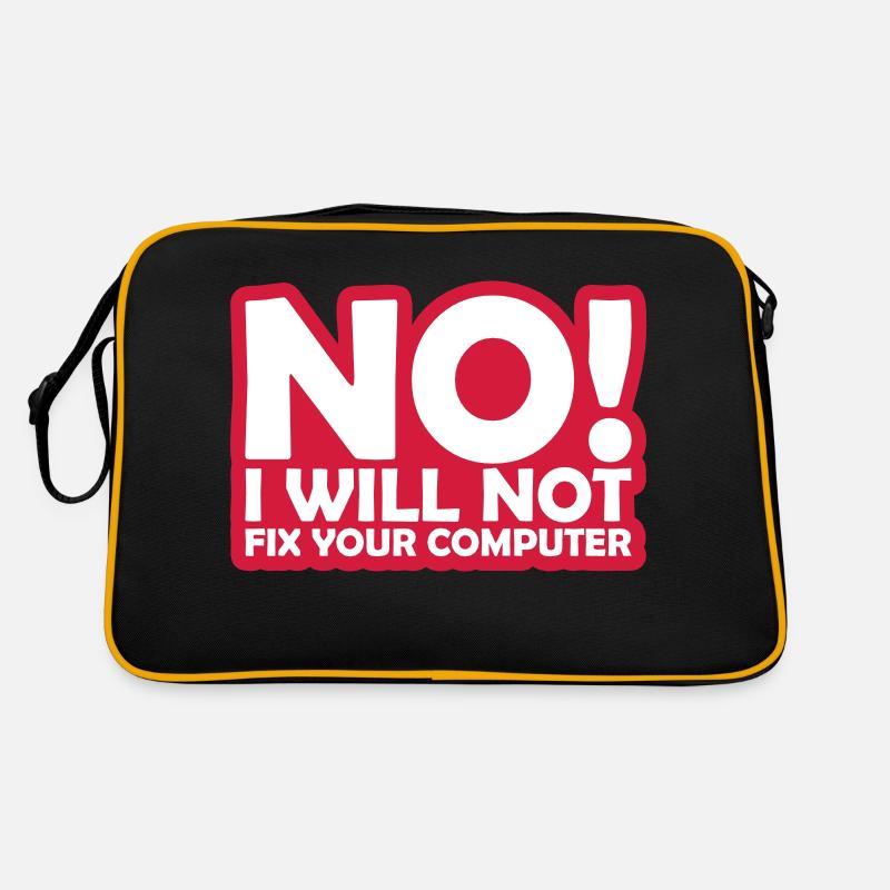 not fix your computer Retro Bag