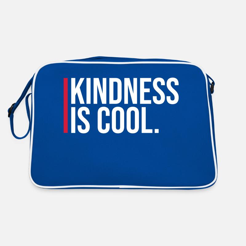 Kindness Is Cool Nettigkeit Freundlichkeit Spruch Retro Tasche