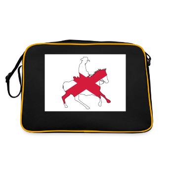 Alabama State Flag Cowboy - Retro Bag - black/gold - Back