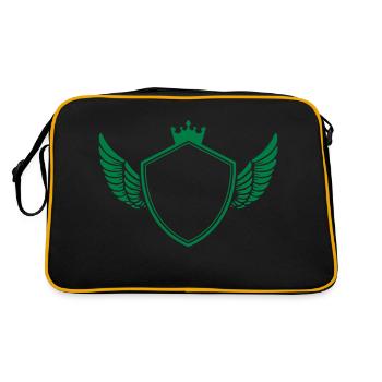 Coat of arms - Retro Bag - black/gold - Back
