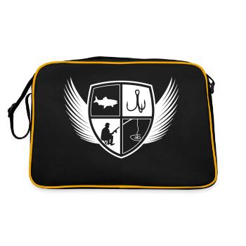 Fishing Fishing Fishing Hooks - Retro Bag - black/gold - Back