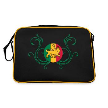 lion_of_judah_jamaica_v2c_3c - Retro Bag - black/gold - Back