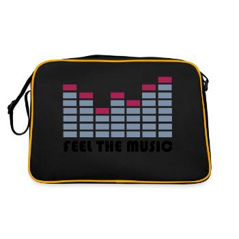 equalizer - Retro Tasche - Schwarz/Gold - Hinten