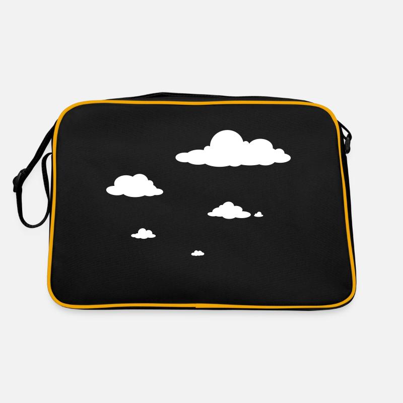 Clouds - Retro Bag - black/gold
