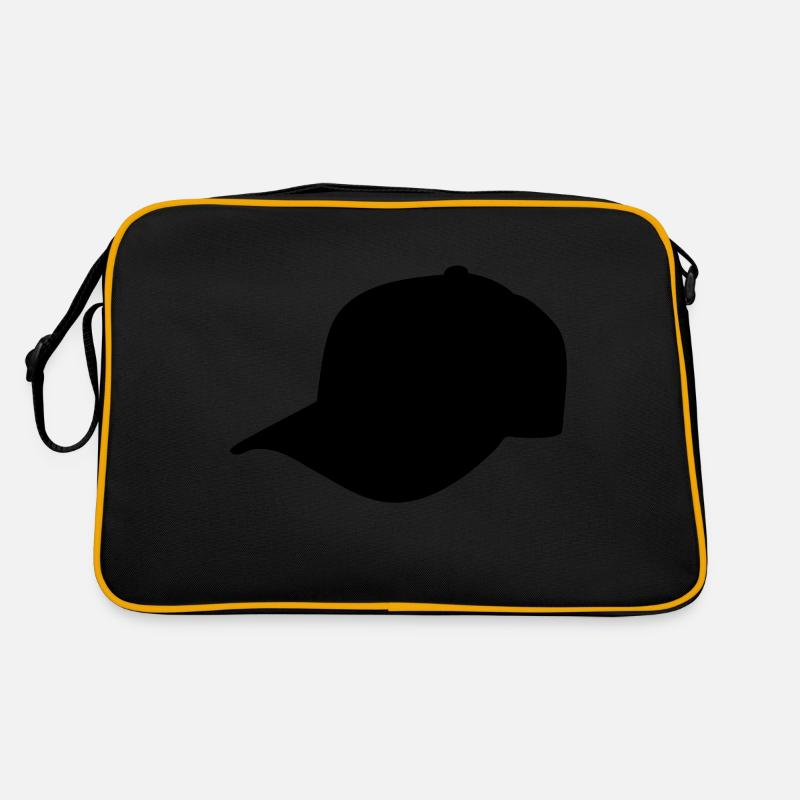 basecap schwarz links Retro Tasche