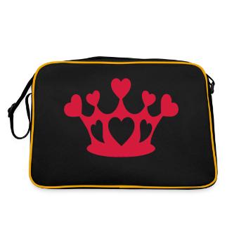 Coeur d'amour 27 - Sac Retro - noir/or - Dos