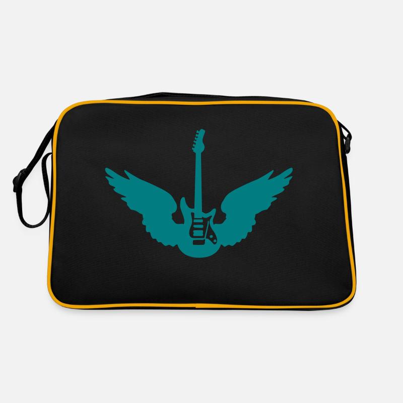 guitar_wings_b_092011_1c - Retro Bag - black/gold