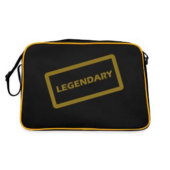 legendary - Retro Bag - black/gold - Back