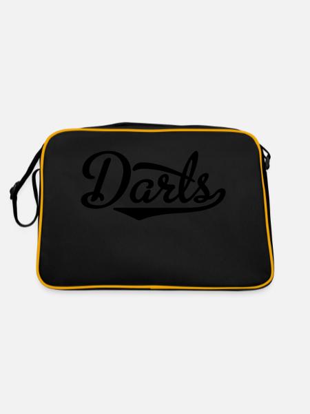 Darts - Retro Tasche - Schwarz/Gold