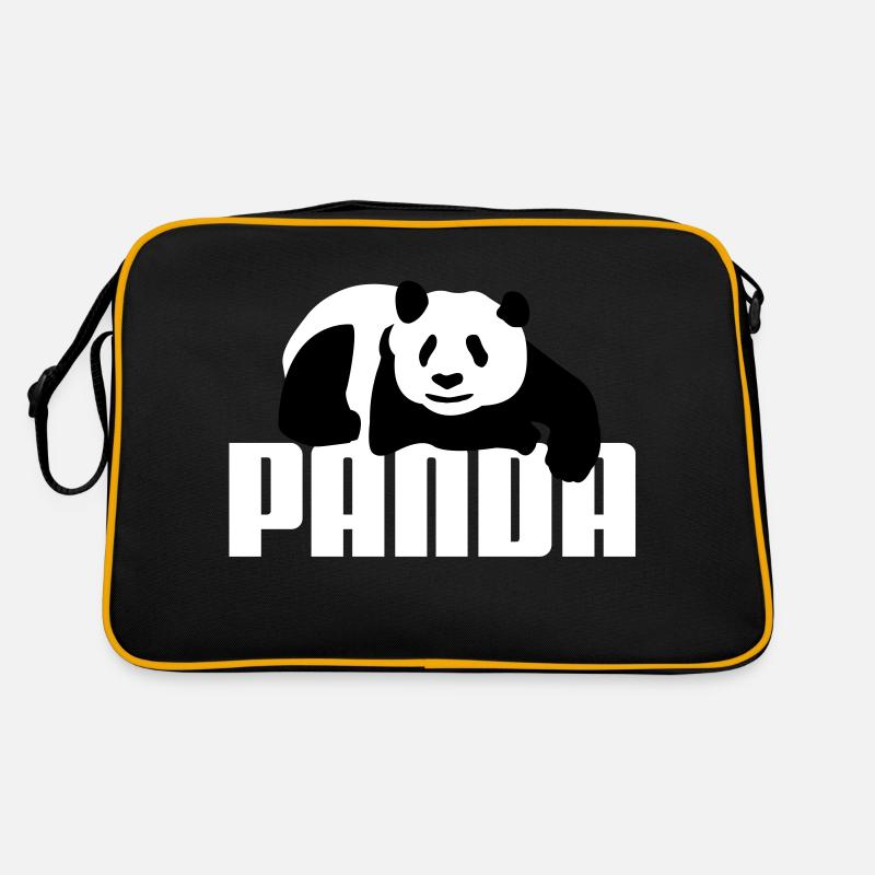 Panda - Sac Retro - noir/or